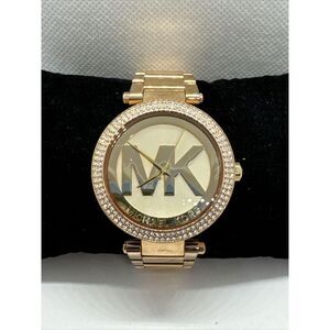 Michael Kors Parker MK5865 Women Rose Gold Analog Dial Quartz Wrist Watch JNA437